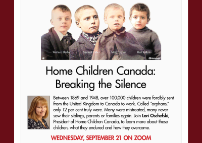 HOME CHILDREN CANADA: BREAKING THE SILENCE