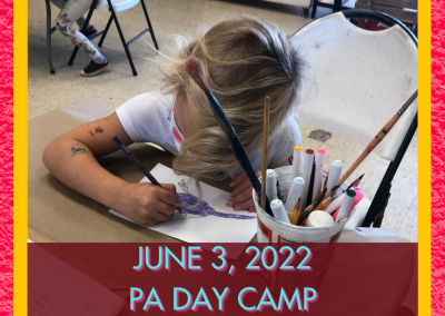 PA Day Camp (June 3, 2022)