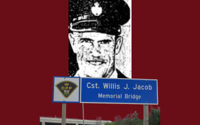 Remembering OPP Constable Willis Jacob