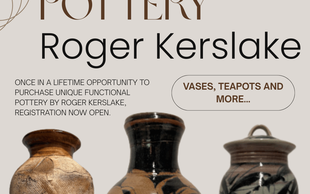 Unique Pottery Auction Featuring Works By Roger Kerslake