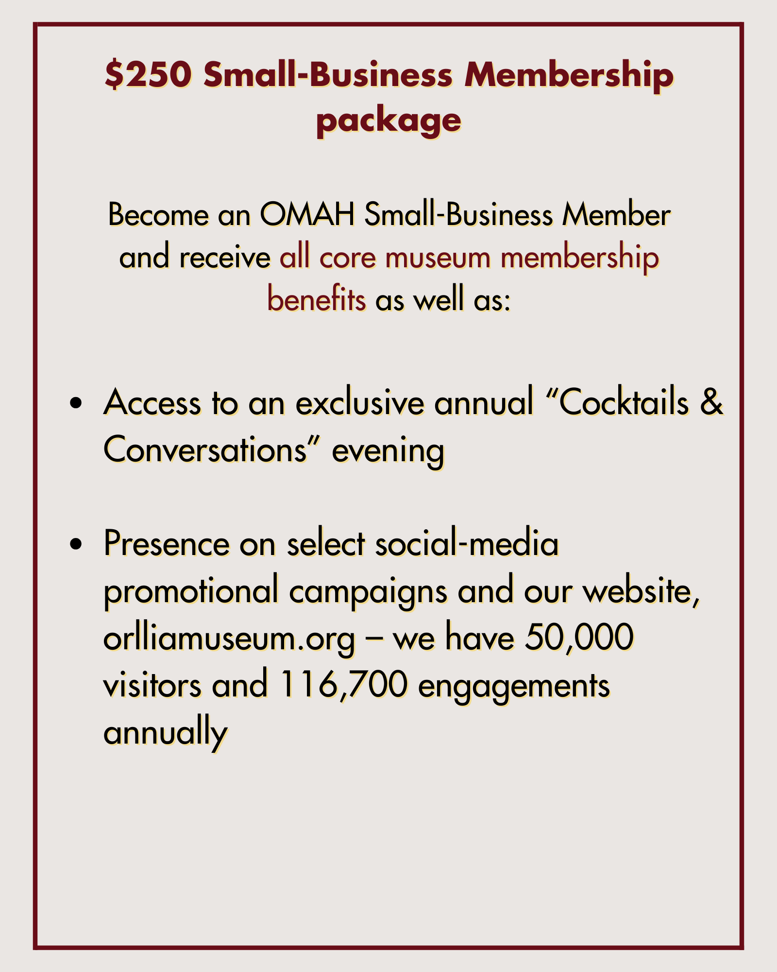 Corporate benefits (2)