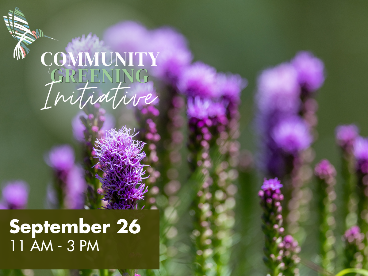 Community Greening Initiative at Parklane Landscapes on September 26 from 11 AM to 3 PM