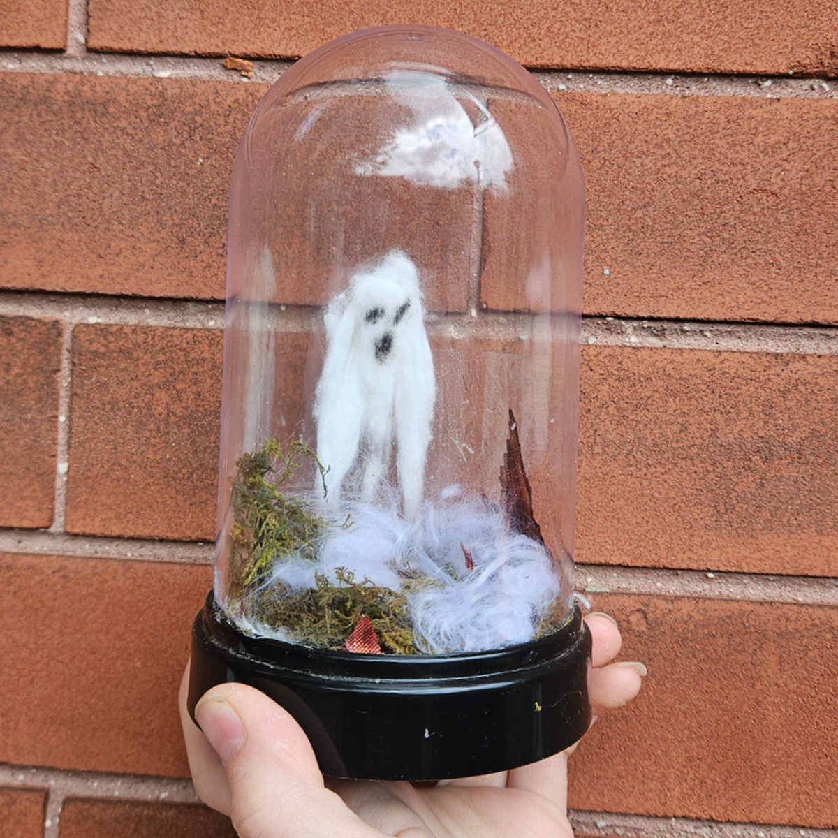 Halloween Terrorarium craft featuring a miniature spooky scene inside a decorated jar.